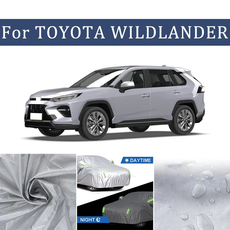 Для TOYOTA WILDLANDER автомобильный чехол, полные чехлы со светоотражающей полосой, пылезащитный, устойчивый к УФ-излучению, устойчивый к царапинам, солнцезащитный защитный чехол
Для TOYOTA WILDLANDER автомобильный чехол, полные чехлы со светоотражающей полосой, пылезащитный, устойчивый к УФ-излучению, устойчивый к царапинам, солнцезащитный защитный чехол