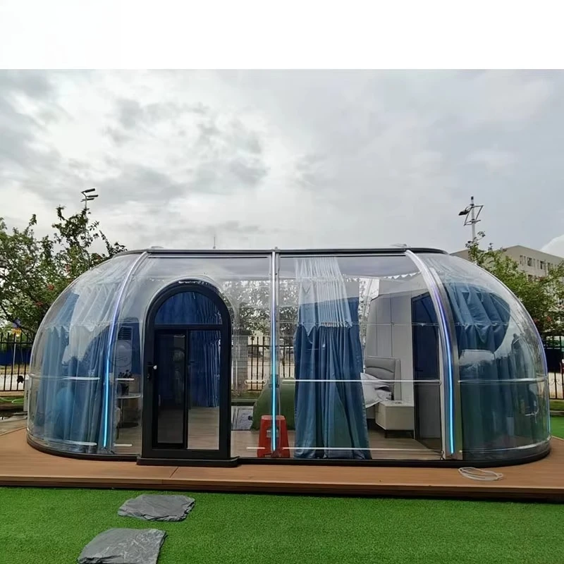 Polycarbonate Oval Dome Tent Modular Prefab PC Crystal Bubble Dome House Elliptical Dome Used for the B&B Exhibition Hall
Polycarbonate Oval Dome Tent Modular Prefab PC Crystal Bubble Dome House Elliptical Dome Used for the B&B Exhibition Hall
