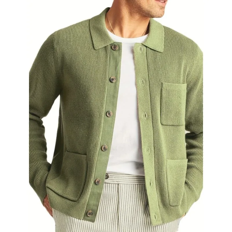Men's Square Neck Cardigan Sweater Fashionable Stylish Spring Season Lightweight Woolen Open-Shirt Style Male Fashion
Men's Square Neck Cardigan Sweater Fashionable Stylish Spring Season Lightweight Woolen Open-Shirt Style Male Fashion