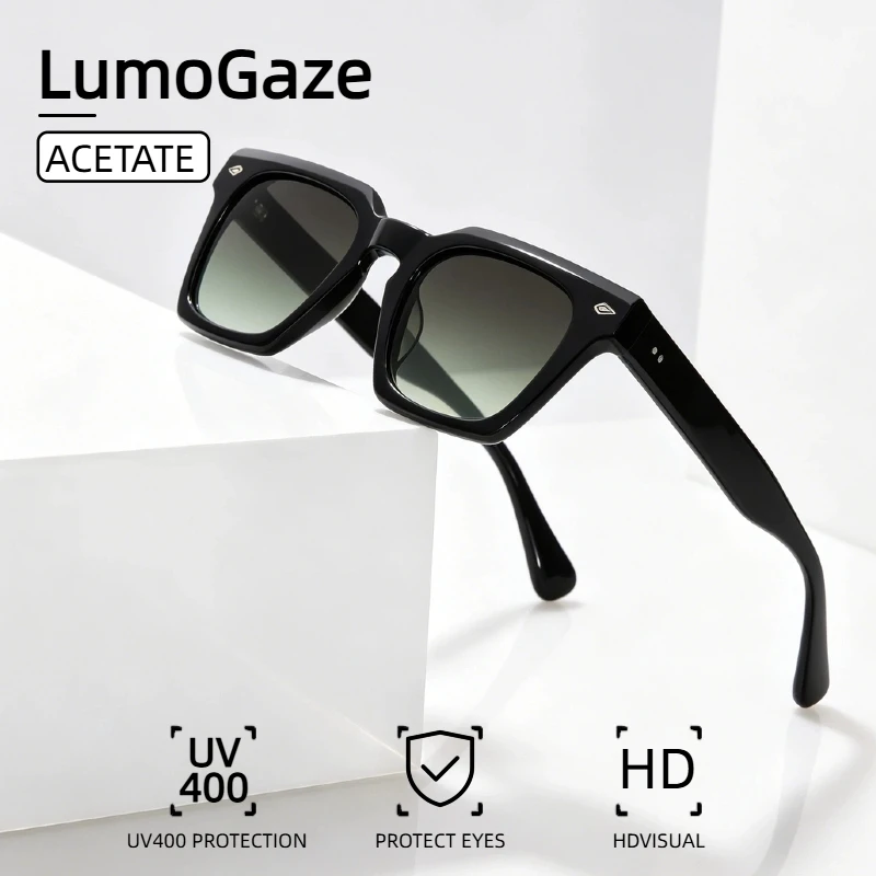 LumoGaze Retro Thick-Frame Rectangular Women's UV400 Sunglasses Retro Trendy Men's High-Quality Acetate Fiber Sunglasses
LumoGaze Retro Thick-Frame Rectangular Women's UV400 Sunglasses Retro Trendy Men's High-Quality Acetate Fiber Sunglasses