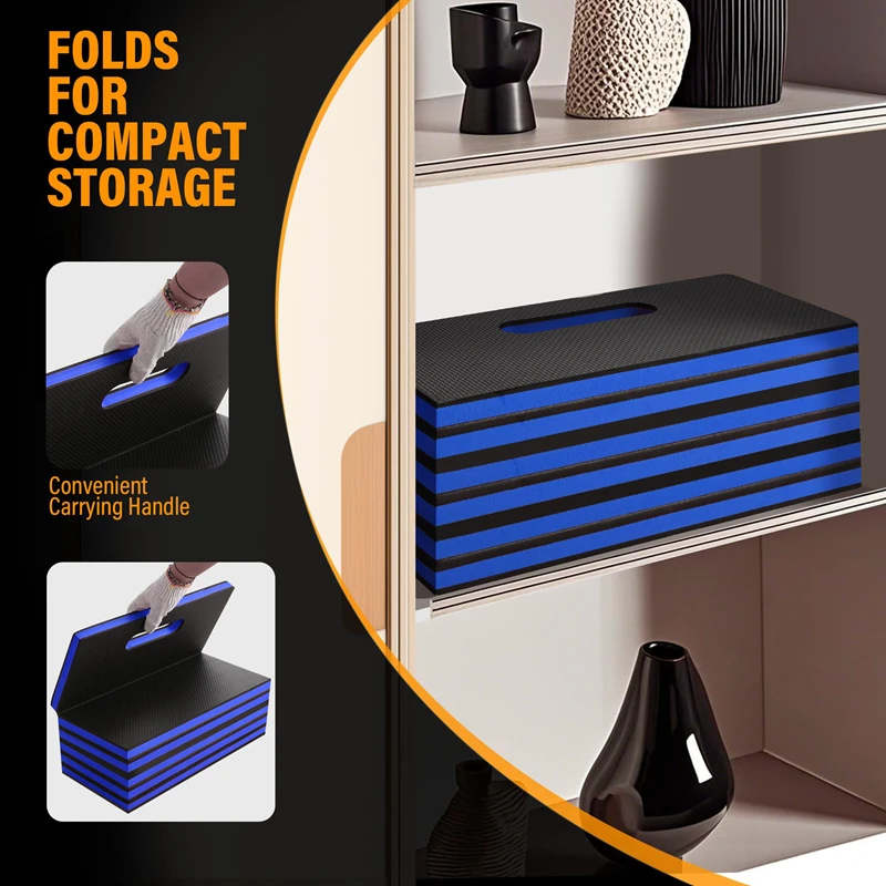 Складной универсальный коврик из ЭВА с ручкой для тренировок на коленях, гаражей, садоводства, кемпинга, пикников, приключений на открытом воздухе и домашних тренажерных залов
Складной универсальный коврик из ЭВА с ручкой для тренировок на коленях, гаражей, садоводства, кемпинга, пикников, приключений на открытом воздухе и домашних тренажерных залов