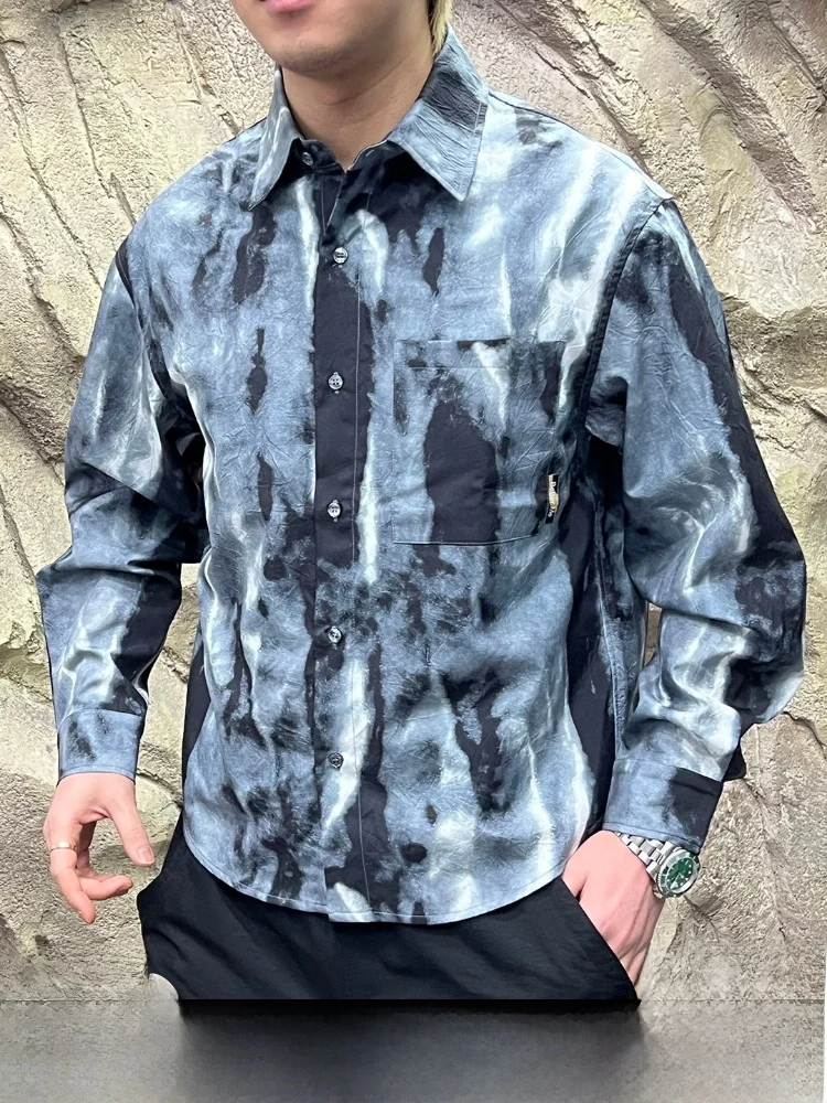 Waed Tie Dye Men's Faionable Versatile Collared irt Spring 2026 Stand Fit Long Sve Casual Sle Polyester Fiber
Waed Tie Dye Men's Faionable Versatile Collared irt Spring 2026 Stand Fit Long Sve Casual Sle Polyester Fiber
