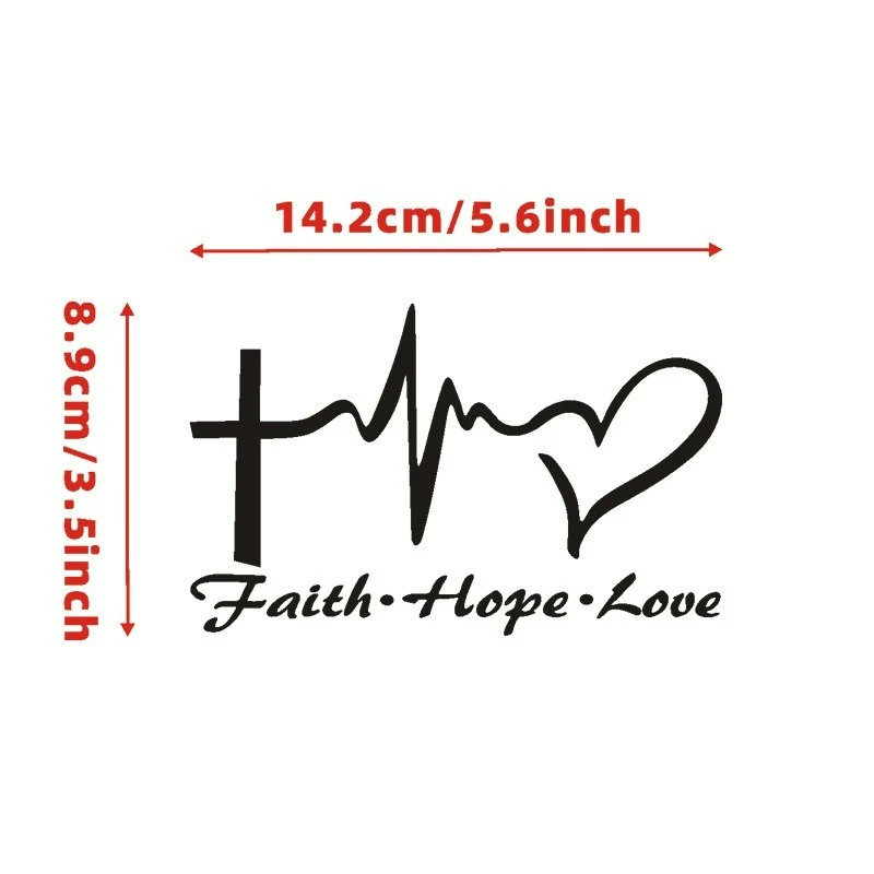 General Bicycle Car English Sticker Sticker Faith Hope Love Is Suitable for Car Windows Tablets and Laptops
General Bicycle Car English Sticker Sticker Faith Hope Love Is Suitable for Car Windows Tablets and Laptops