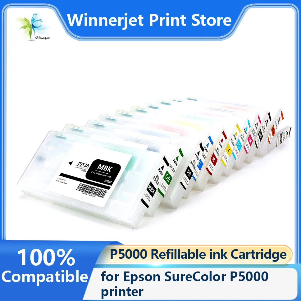 Многоразовый картридж Winnerjet P5000 с одноразовым чипом для принтера Epson SureColor P5000
Многоразовый картридж Winnerjet P5000 с одноразовым чипом для принтера Epson SureColor P5000