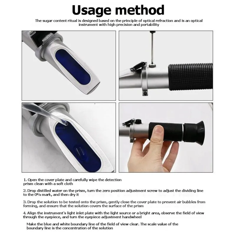 【ПОСЛЕДНИЙ ШАНС】Портативный рефрактометр для анализа пищевых продуктов, 0-32% Brix, для измерения содержания сахара в фруктах и напитках
【ПОСЛЕДНИЙ ШАНС】Портативный рефрактометр для анализа пищевых продуктов, 0-32% Brix, для измерения содержания сахара в фруктах и напитках