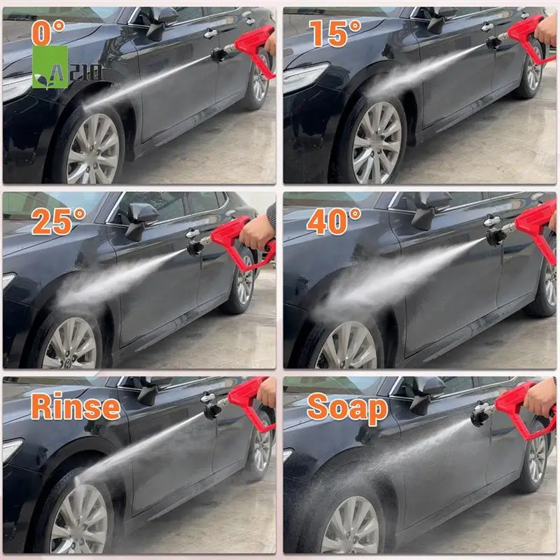 A21Q -Pressure Washer Nozzle, 6 In 1 Spray Nozzle, Adjustable High Power Washer Nozzle Tips With 1/4Inch Quick Connect
A21Q -Pressure Washer Nozzle, 6 In 1 Spray Nozzle, Adjustable High Power Washer Nozzle Tips With 1/4Inch Quick Connect