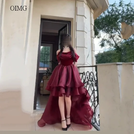 OIMG Elegant Burgundy Off The Shoulder Asymmetry Prom Gowns Backless Gala-ready Party Gown Floor Length Evening Dress Customized
OIMG Elegant Burgundy Off The Shoulder Asymmetry Prom Gowns Backless Gala-ready Party Gown Floor Length Evening Dress Customized