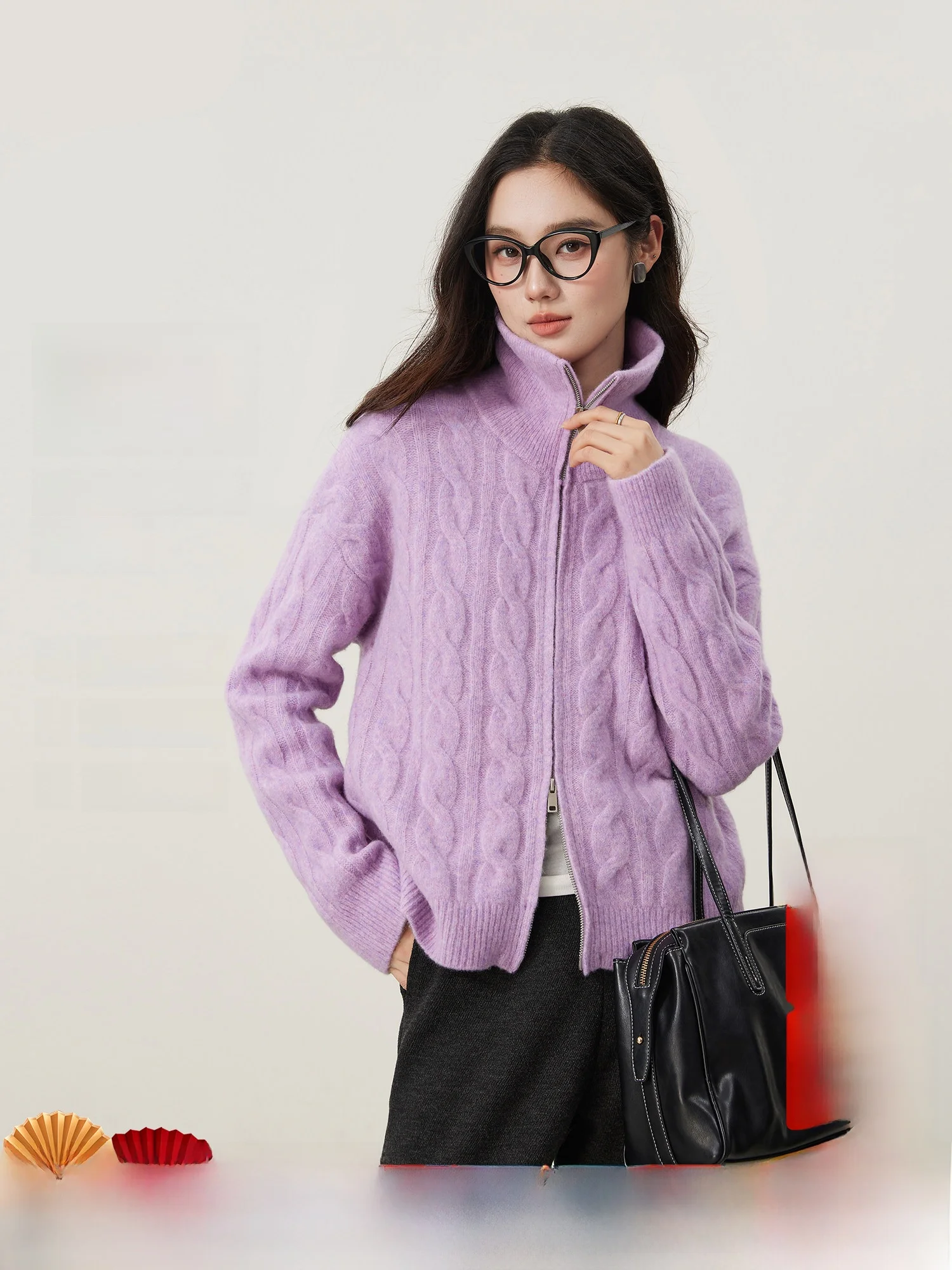 Double Zipper Woolen Knit Sweater Casual Ele Sle Long Sve Loose Fit Winter 2025 New Arrival Layering Texture Twist K...
Double Zipper Woolen Knit Sweater Casual Ele Sle Long Sve Loose Fit Winter 2025 New Arrival Layering Texture Twist K...