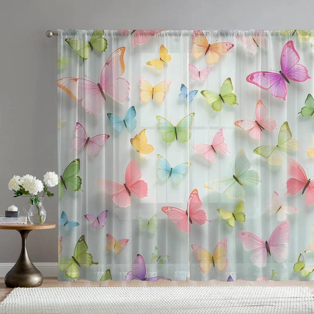 2PCS Home decoration Butterfly green background printed window screens with pole bags, suitable for kitchen, cafes, living room
2PCS Home decoration Butterfly green background printed window screens with pole bags, suitable for kitchen, cafes, living room