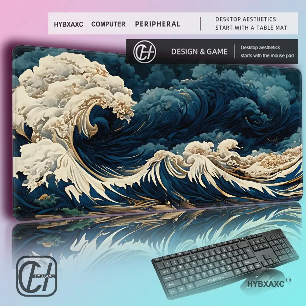 HYBXAXC Ukiyo-e Kanagawa Wave Extended Mouse Pad Traditional Japanese Art Non-slip Rubber Desk Mat for Gaming
HYBXAXC Ukiyo-e Kanagawa Wave Extended Mouse Pad Traditional Japanese Art Non-slip Rubber Desk Mat for Gaming
