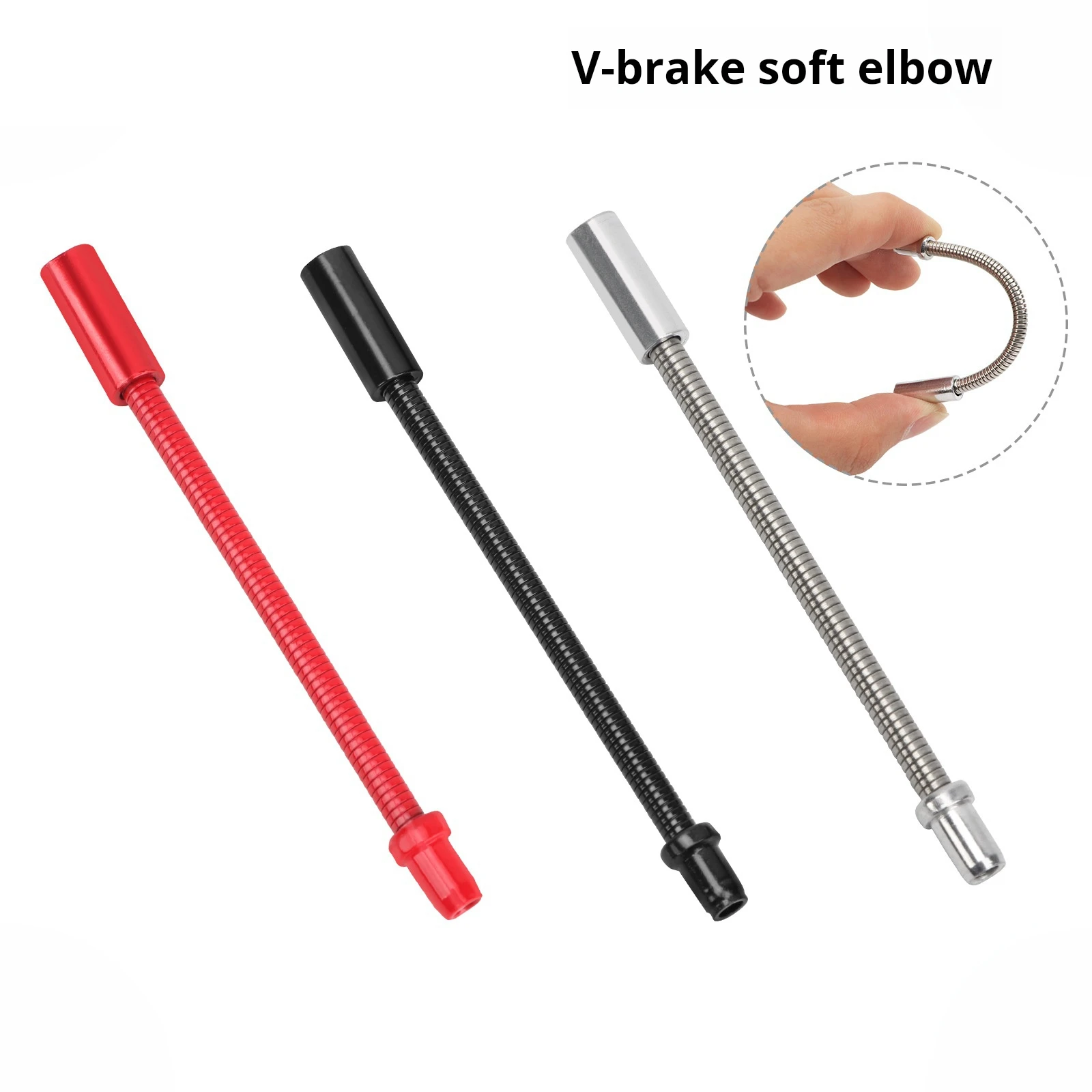 MEROCA V Brake Noodles Cable Guide Pipe Bike Elbow Aluminum Alloy V Brake Hose Bend Tube For MTB Road Folding Bicycle Stainless
MEROCA V Brake Noodles Cable Guide Pipe Bike Elbow Aluminum Alloy V Brake Hose Bend Tube For MTB Road Folding Bicycle Stainless