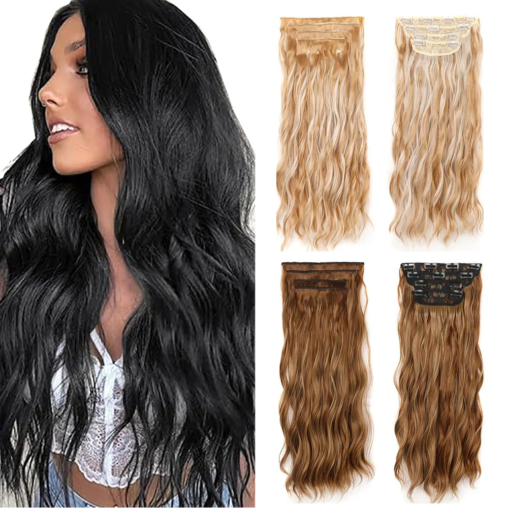 Zolin 4Piece Clip in Hair Extensions Long Layered Wavy Synthetic Hairpiece Add Volume for Full Head Easy Wear Unisex Daily Use
Zolin 4Piece Clip in Hair Extensions Long Layered Wavy Synthetic Hairpiece Add Volume for Full Head Easy Wear Unisex Daily Use