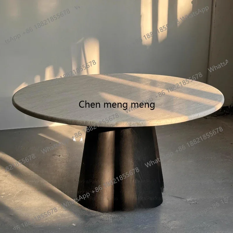 Круглый мраморный обеденный стол из цельного дерева в средневековом стиле, домашний круглый стол в стиле ретро ваби-саби R
Круглый мраморный обеденный стол из цельного дерева в средневековом стиле, домашний круглый стол в стиле ретро ваби-саби R