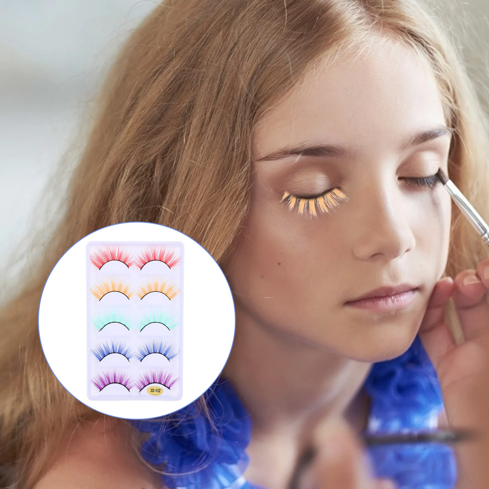 3D False Eyelashes 5 Pairs Fiber Lashes Halloween Costume Party Dense Reusable Comfortable Natural Curved Shiny 
3D False Eyelashes 5 Pairs Fiber Lashes Halloween Costume Party Dense Reusable Comfortable Natural Curved Shiny