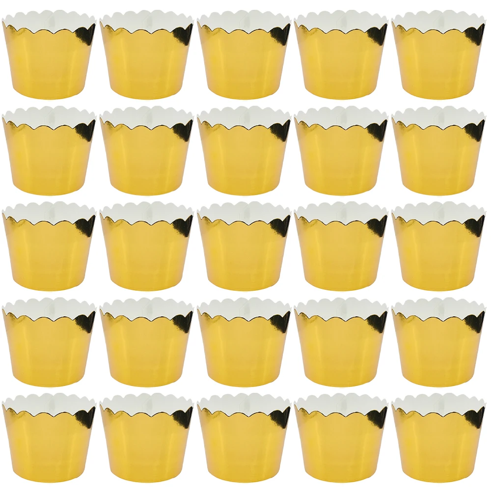 100 Pcs Paper Cups Cake Baking Liners Container Cupcake Wrapper Muffin Golden Cases
100 Pcs Paper Cups Cake Baking Liners Container Cupcake Wrapper Muffin Golden Cases