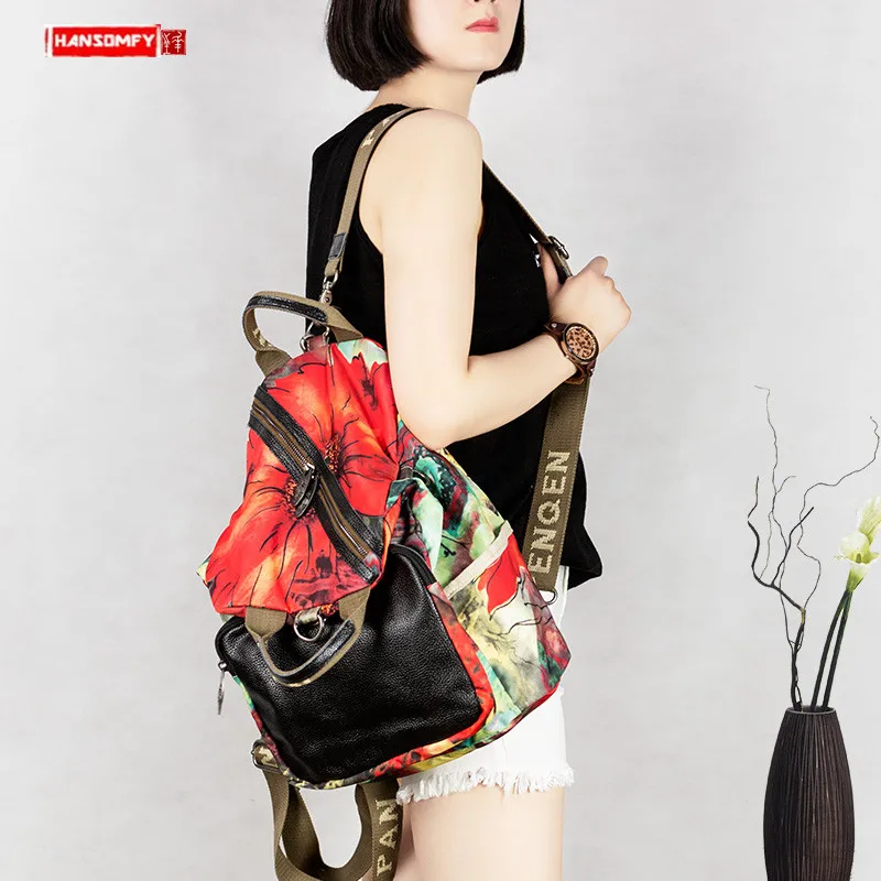 2024 New Canvas with Leather Women Backpack Printing Casual Female Shoulder Bag Travel Ladies Fashion Large Capacity Backpacks
2024 New Canvas with Leather Women Backpack Printing Casual Female Shoulder Bag Travel Ladies Fashion Large Capacity Backpacks
