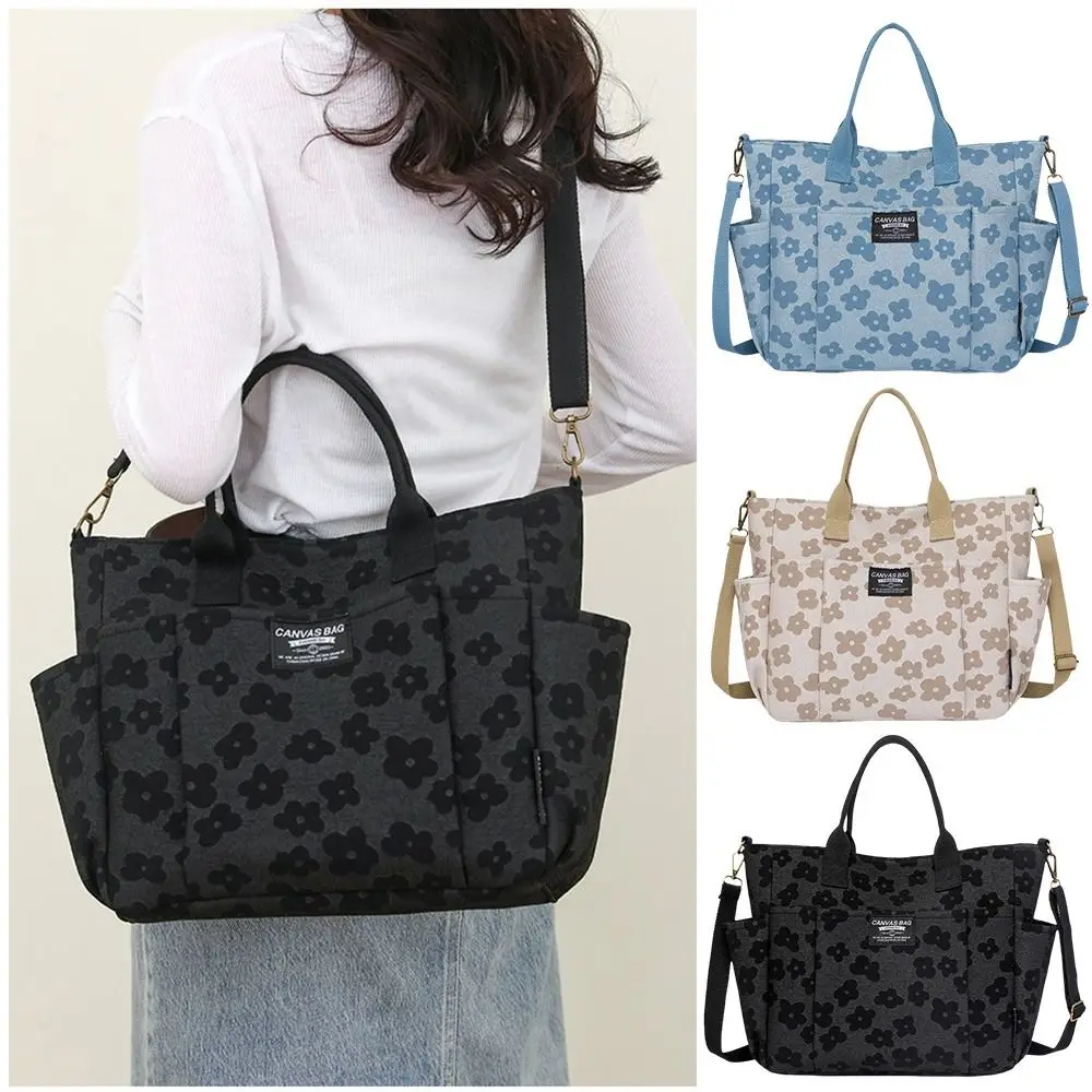 Fashion Floral Prints Shoulder Bag Canvas Large Capacity Crossbody Tote Bag with Zipper Multi-Pocket Student School Handbag
Fashion Floral Prints Shoulder Bag Canvas Large Capacity Crossbody Tote Bag with Zipper Multi-Pocket Student School Handbag