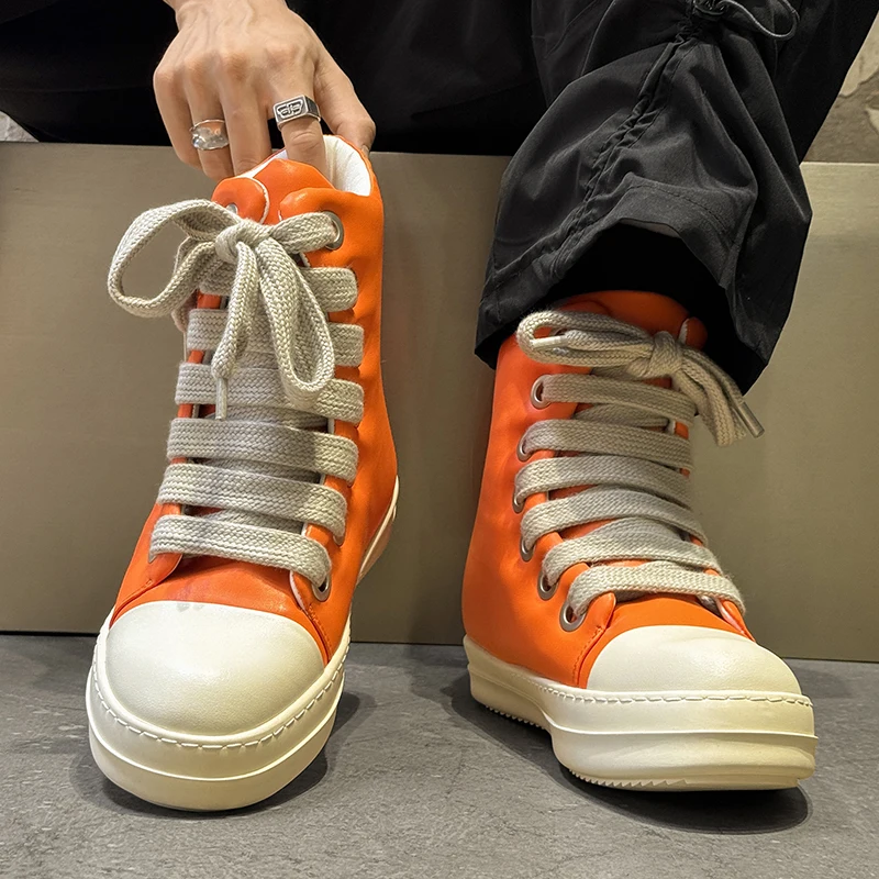 Spring New Energetic Men High Top Casual Board Shoes Are Exquisite Soft Color Blocked High-end Fashionable Couple Shoes
Spring New Energetic Men High Top Casual Board Shoes Are Exquisite Soft Color Blocked High-end Fashionable Couple Shoes
