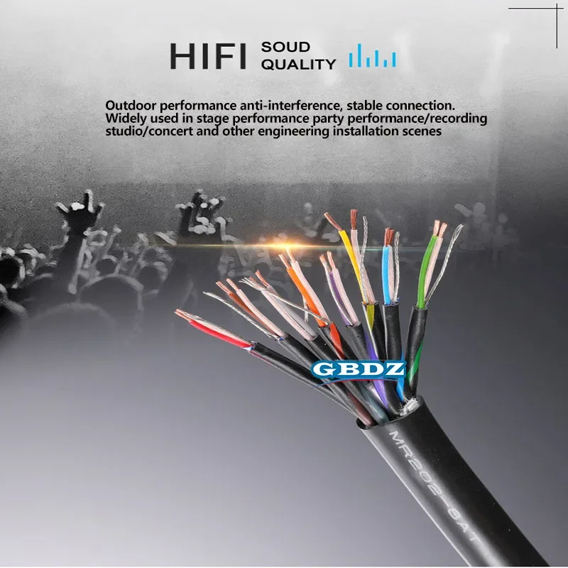 CANARE MR202-2AT/4AT/8AT/24AT Audio Microphone Studio Recording Two-core Aluminum Foil Shielded Multi-Channel Line Signal Wire
CANARE MR202-2AT/4AT/8AT/24AT Audio Microphone Studio Recording Two-core Aluminum Foil Shielded Multi-Channel Line Signal Wire