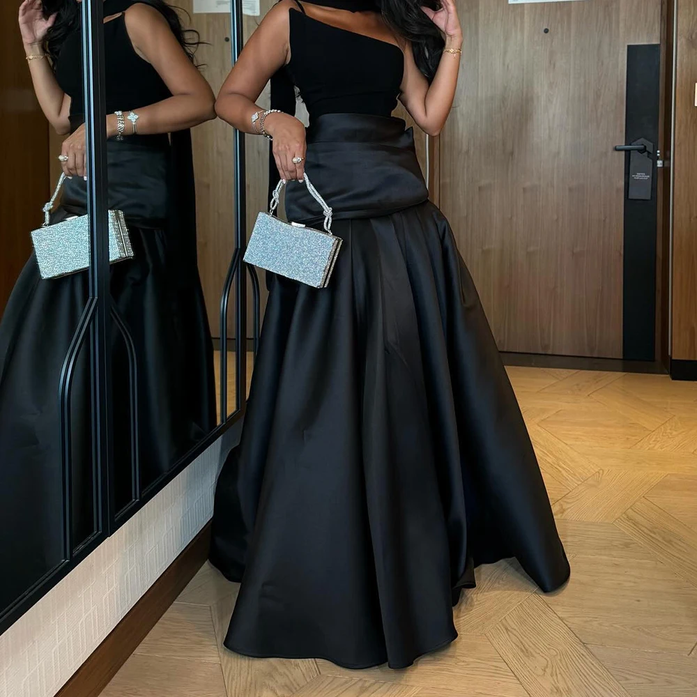 Customized Elegant One Shoulder Satin Evening Dresses Temperament A-Line Floor Length Sleeveless Custom Made Vestidos De Fiesta
Customized Elegant One Shoulder Satin Evening Dresses Temperament A-Line Floor Length Sleeveless Custom Made Vestidos De Fiesta