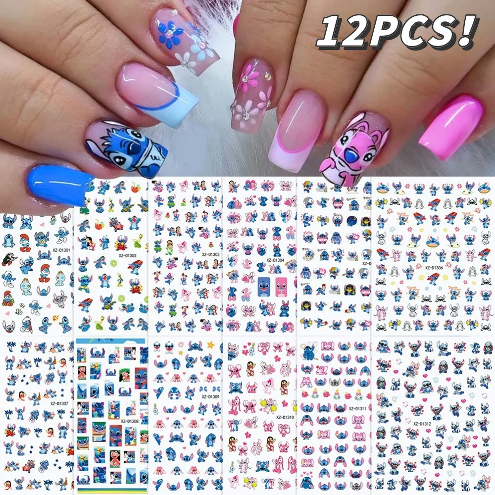 12Pcs/Set 3D Cute Cartoon Nail Art Decoration Stickers Stitch Design DIY Nail Art Ornament Nail Decals for Press on Nails Decor#
12Pcs/Set 3D Cute Cartoon Nail Art Decoration Stickers Stitch Design DIY Nail Art Ornament Nail Decals for Press on Nails Decor#
