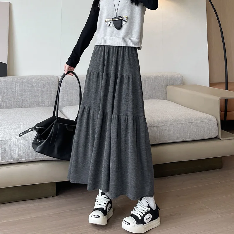 The Spring and Autumn Annals Long Skirt Y2k Knit Glutinous Rice Half Skirt Women Loose and Comfortable Swing A-word Tiered
The Spring and Autumn Annals Long Skirt Y2k Knit Glutinous Rice Half Skirt Women Loose and Comfortable Swing A-word Tiered