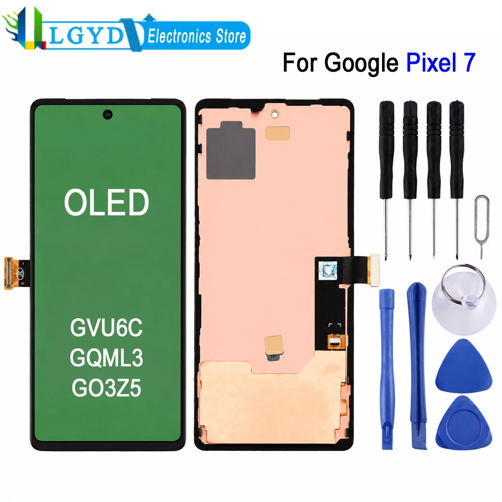 OLED Material LCD Screen with Frame For Google Pixel 7 5G, GVU6C GQML3 GO3Z5 Phone LCD Display Touch Screen Replacement Part
OLED Material LCD Screen with Frame For Google Pixel 7 5G, GVU6C GQML3 GO3Z5 Phone LCD Display Touch Screen Replacement Part