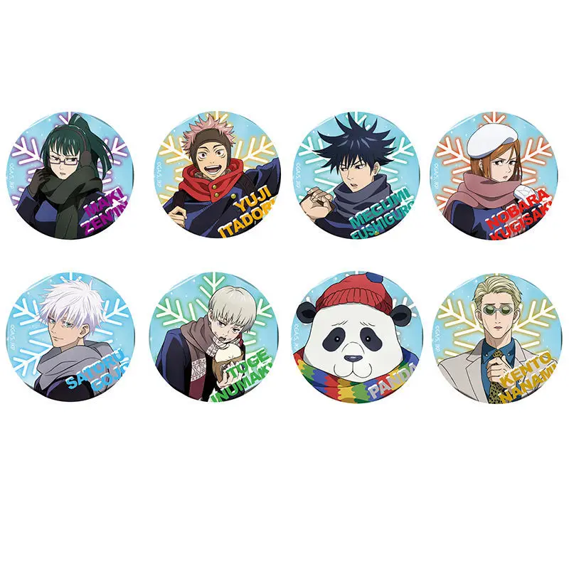 Набор значков аниме «Jujutsu Kaisen», металлические эмалированные булавки, аксессуары для косплея Yuji Itadori Megumi Fushiguro Toge Inumaki Panda Satoru
Набор значков аниме «Jujutsu Kaisen», металлические эмалированные булавки, аксессуары для косплея Yuji Itadori Megumi Fushiguro Toge Inumaki Panda Satoru