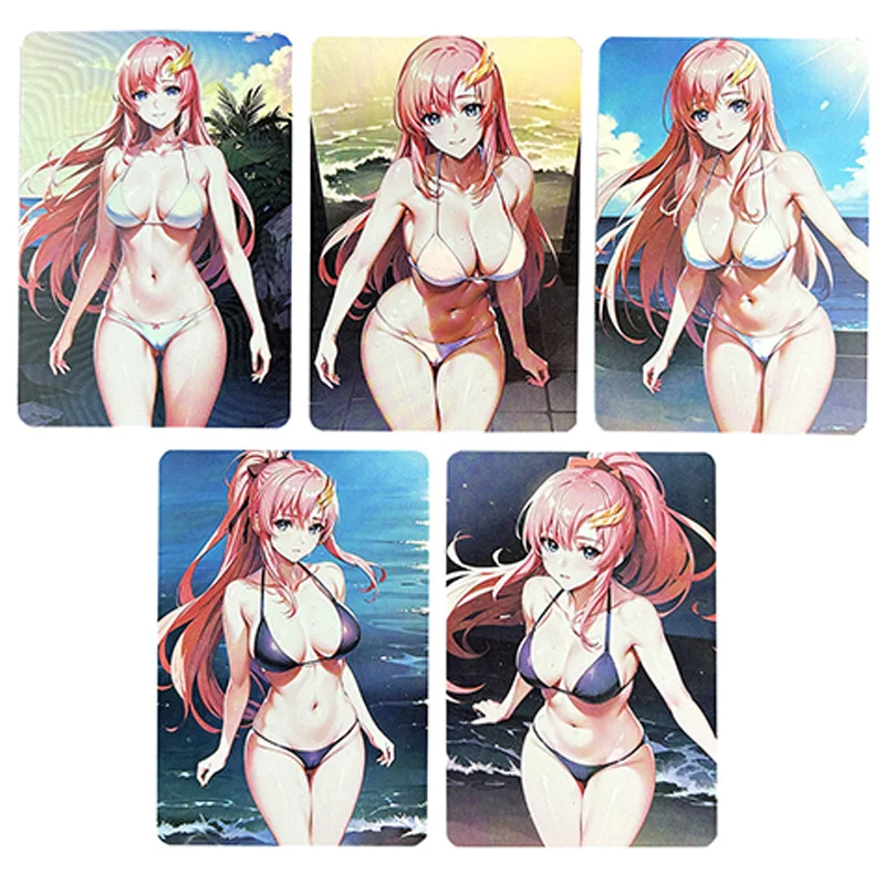 5pcs/set Mobile Suit Gundam SEED Lacus Clyne DIY self-made Color Flash Card ACG Anime Game Collection Card Gift Toy
5pcs/set Mobile Suit Gundam SEED Lacus Clyne DIY self-made Color Flash Card ACG Anime Game Collection Card Gift Toy