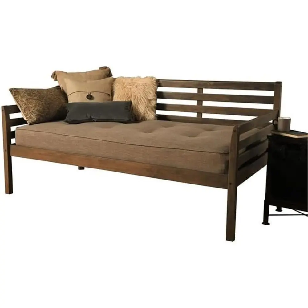 Rustic Walnut Daybed with Linen Stone Mattress
Rustic Walnut Daybed with Linen Stone Mattress