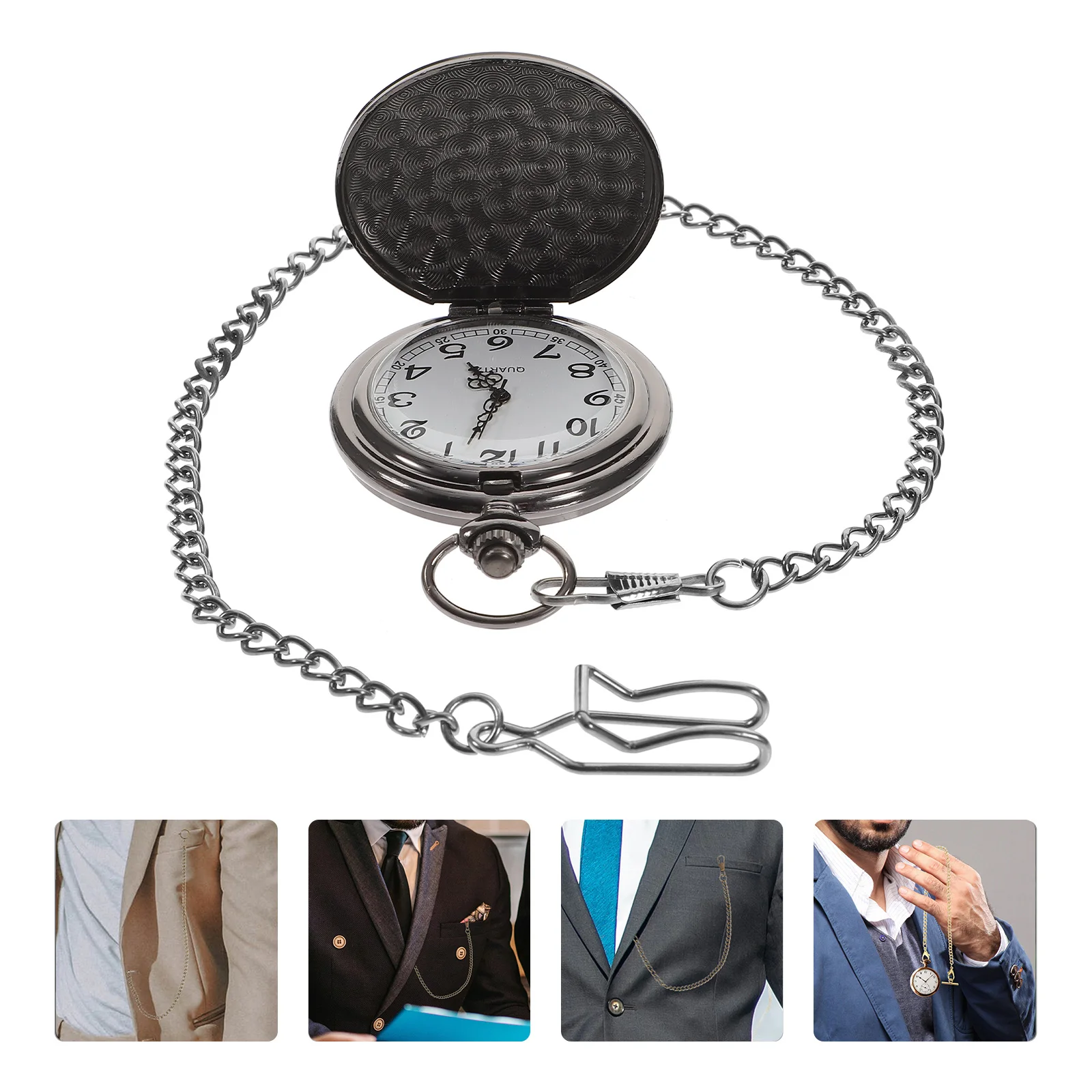 Pocket Watch Gifts for Men Valentine Day Wedding Anniversary Shiny Lightweight Chain Portable Watches Collection
Pocket Watch Gifts for Men Valentine Day Wedding Anniversary Shiny Lightweight Chain Portable Watches Collection
