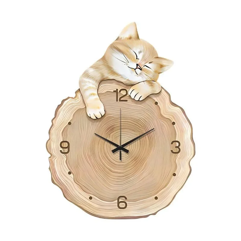 Large Creative Silent Cartoon Cat Wall Clock Ideal for Living and Dining Room Wall Decoration 2025 New Wood Grain Clock
Large Creative Silent Cartoon Cat Wall Clock Ideal for Living and Dining Room Wall Decoration 2025 New Wood Grain Clock