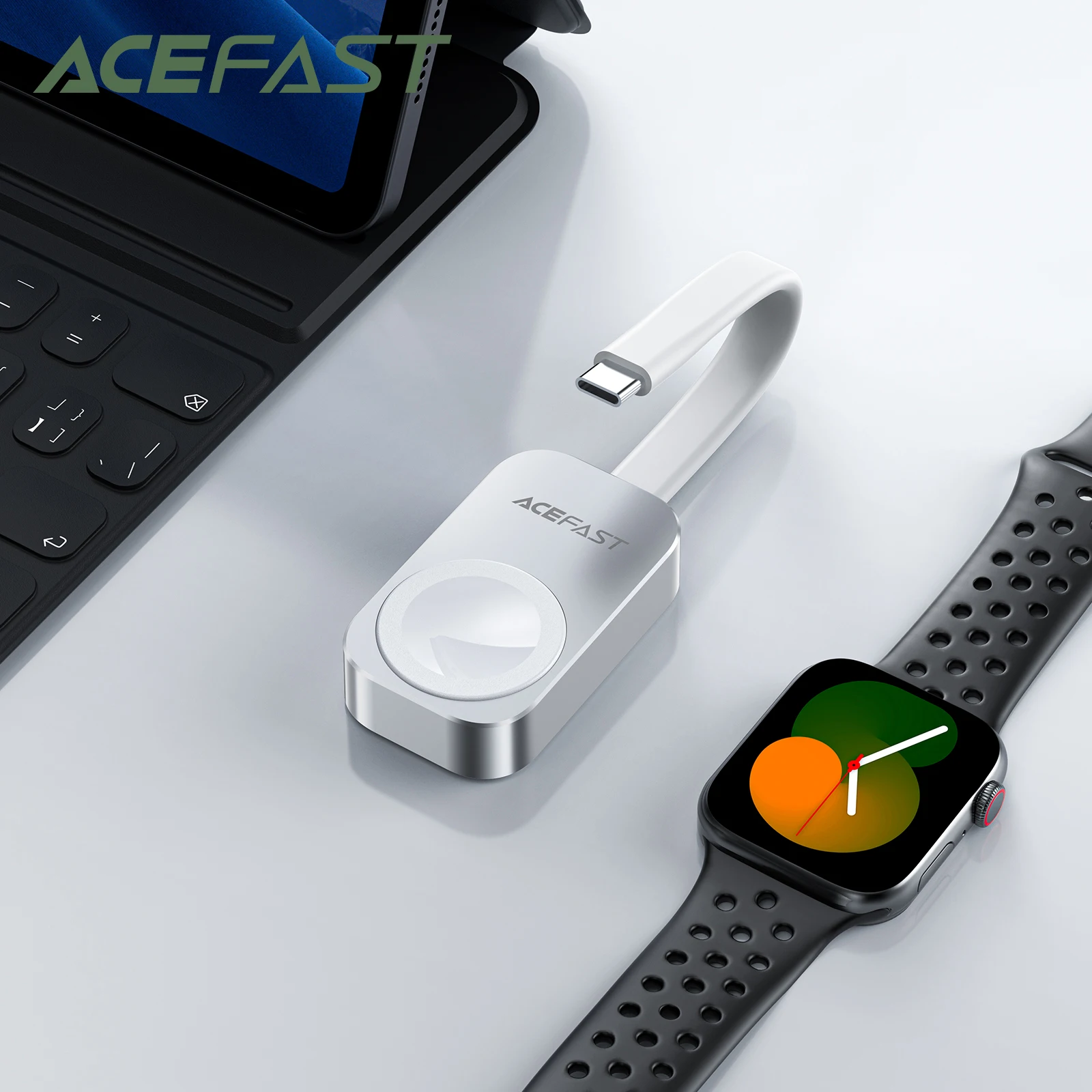 ACEFAST 5W Magnetic Wireless Charger For iWatch 9 8 7 6 5 4 3 2 SE Portable Qi USB C Cable Fast Charger For iWatch Ultra Series
ACEFAST 5W Magnetic Wireless Charger For iWatch 9 8 7 6 5 4 3 2 SE Portable Qi USB C Cable Fast Charger For iWatch Ultra Series