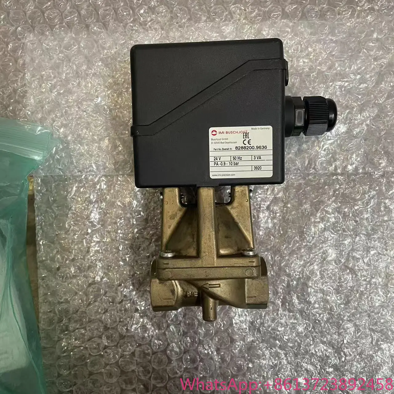 2025 8288200.9636.02450, Baoshuo Buschjost, Motor Valve, G1/2 'Thread
2025 8288200.9636.02450, Baoshuo Buschjost, Motor Valve, G1/2 'Thread