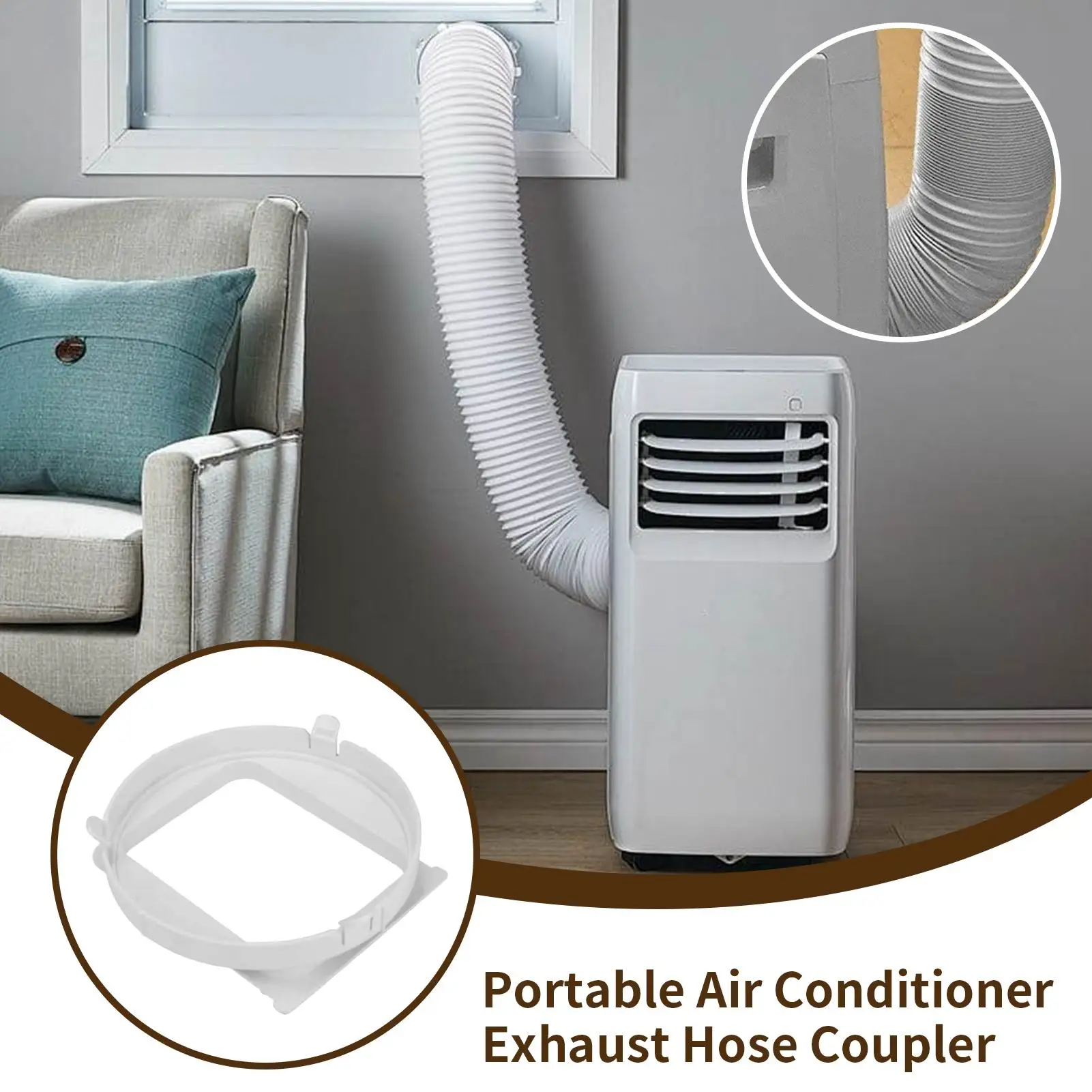 1 шт., интерфейс мобильного кондиционера, 150 мм, адаптер для выхлопного шланга, интерфейс перегородки, разъем, детали для домашнего кондиционера 
1 шт., интерфейс мобильного кондиционера, 150 мм, адаптер для выхлопного шланга, интерфейс перегородки, разъем, детали для домашнего кондиционера