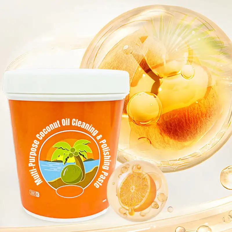 Multi-Purpose Coconut Oil Cleaning & Polishing Paste kitchen Bathroom Strong Decontamination Paste Pot Bottom Cookware Cleaner
Multi-Purpose Coconut Oil Cleaning & Polishing Paste kitchen Bathroom Strong Decontamination Paste Pot Bottom Cookware Cleaner