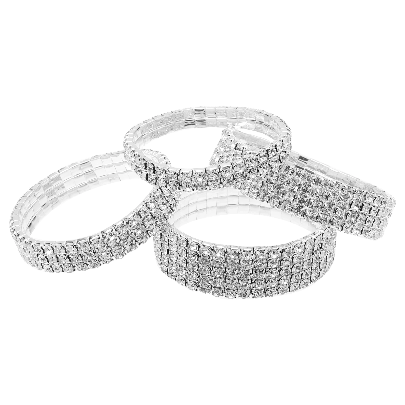 4Pcs Full Rhinestone Stretch Bracelets Minimalist Style Wedding Party Elegant Gift for Women Rhinestone Bracelet
4Pcs Full Rhinestone Stretch Bracelets Minimalist Style Wedding Party Elegant Gift for Women Rhinestone Bracelet