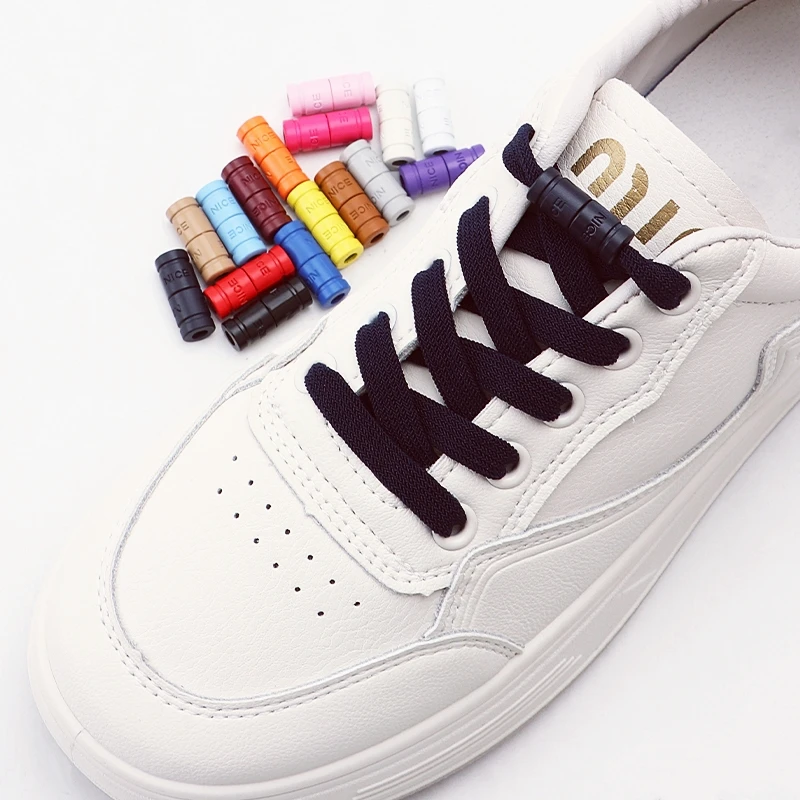 New Capsule Lock Shoelaces Elastic Laces Sneakers No Tie Shoe Laces Without Ties Kids Adult 0.6cm Flat Shoelace for Shoes 1 Pair
New Capsule Lock Shoelaces Elastic Laces Sneakers No Tie Shoe Laces Without Ties Kids Adult 0.6cm Flat Shoelace for Shoes 1 Pair