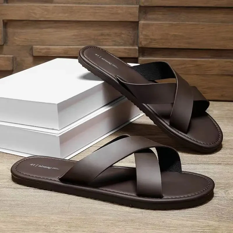 Men's Non-Slip Casual Sandals Beach Slippers Solid Color Outdoor Wear Trendy Fashion Spring/Autumn Style
Men's Non-Slip Casual Sandals Beach Slippers Solid Color Outdoor Wear Trendy Fashion Spring/Autumn Style