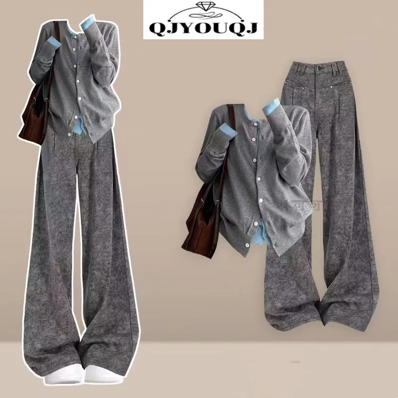 Spring and Autumn Korean Style Casual Fashion Top+Casual Wide Leg Pants Elegant Women's Two Piece Set
Spring and Autumn Korean Style Casual Fashion Top+Casual Wide Leg Pants Elegant Women's Two Piece Set