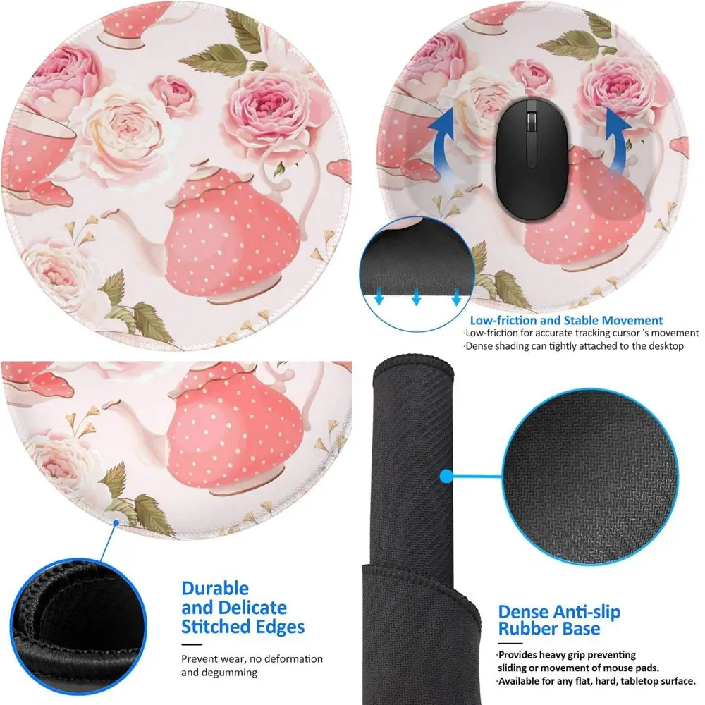 Elegant Rose-Printed Gaming Mouse Pad with Anti-Slip Rubber Base and Stitched Edges
Elegant Rose-Printed Gaming Mouse Pad with Anti-Slip Rubber Base and Stitched Edges