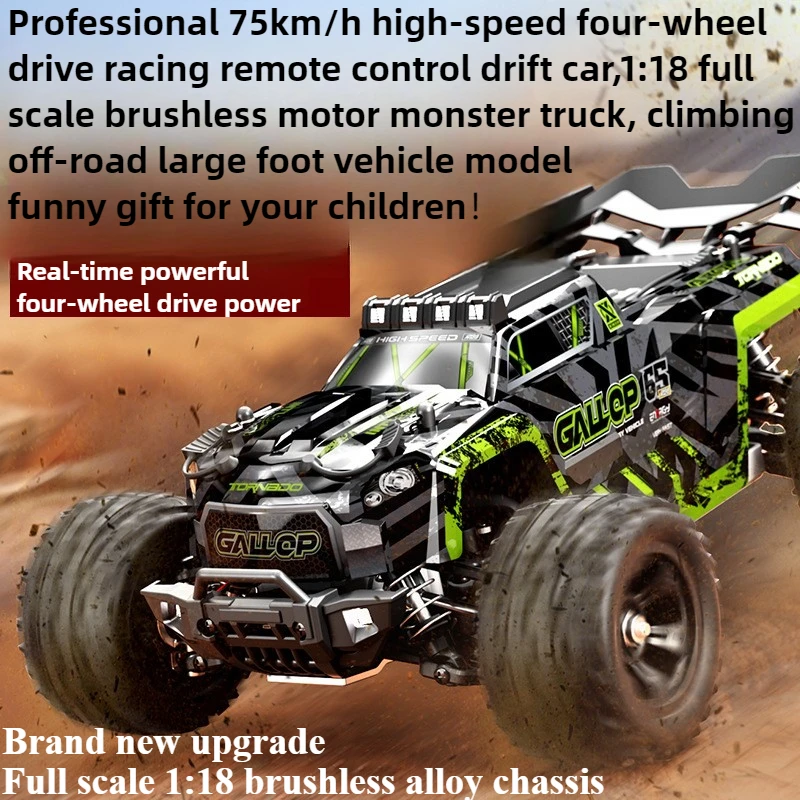 Cool Stuff Toy Car Funny Gift-75km/h High-speed 4WD Rc Truck,1:18 Full-scale Brushless Climbing Off-road Rc Cars,Toys for Boys
Cool Stuff Toy Car Funny Gift-75km/h High-speed 4WD Rc Truck,1:18 Full-scale Brushless Climbing Off-road Rc Cars,Toys for Boys