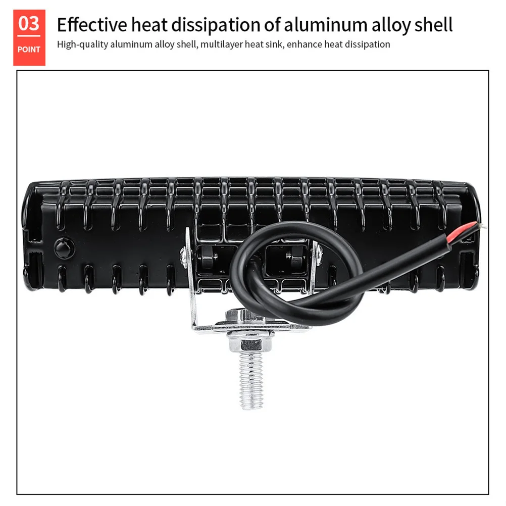 18W 6 Inch LED Work Light Reliable Performance in Poor Visibility Ideal for Offroad Suv Truck Driving in Rain Fog Clouds
18W 6 Inch LED Work Light Reliable Performance in Poor Visibility Ideal for Offroad Suv Truck Driving in Rain Fog Clouds