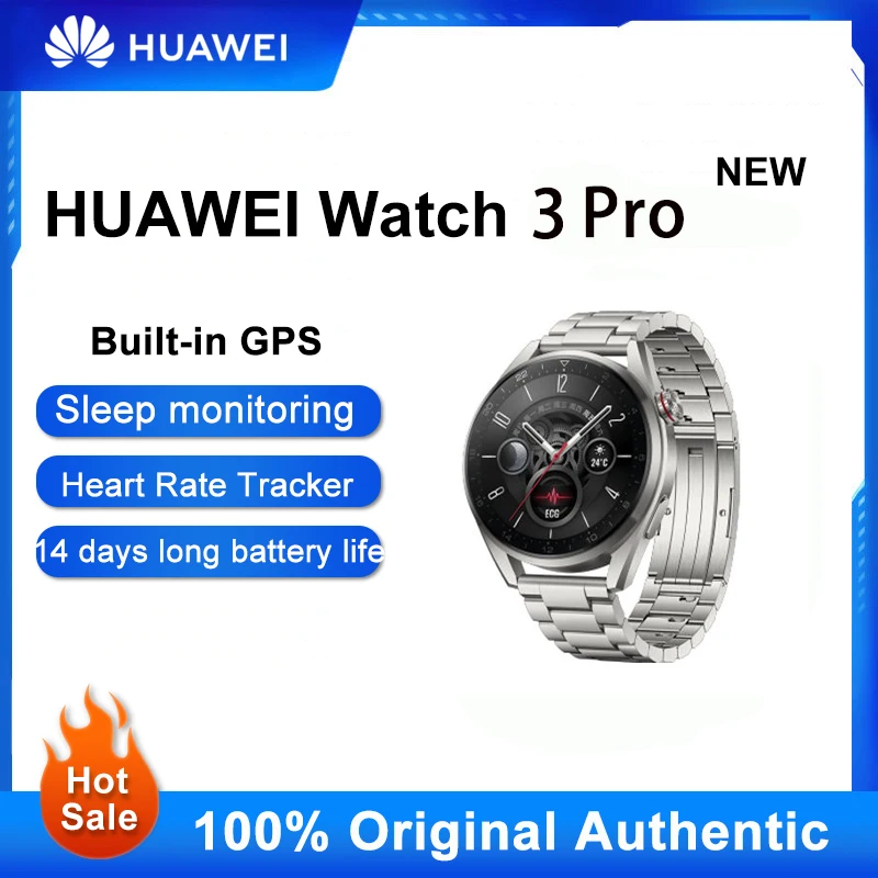 NEW Product Huawei Watch 3 Pro Men's And Women's ECG Smart Sports Watch Support Phone Call NFC Waterproof
NEW Product Huawei Watch 3 Pro Men's And Women's ECG Smart Sports Watch Support Phone Call NFC Waterproof
