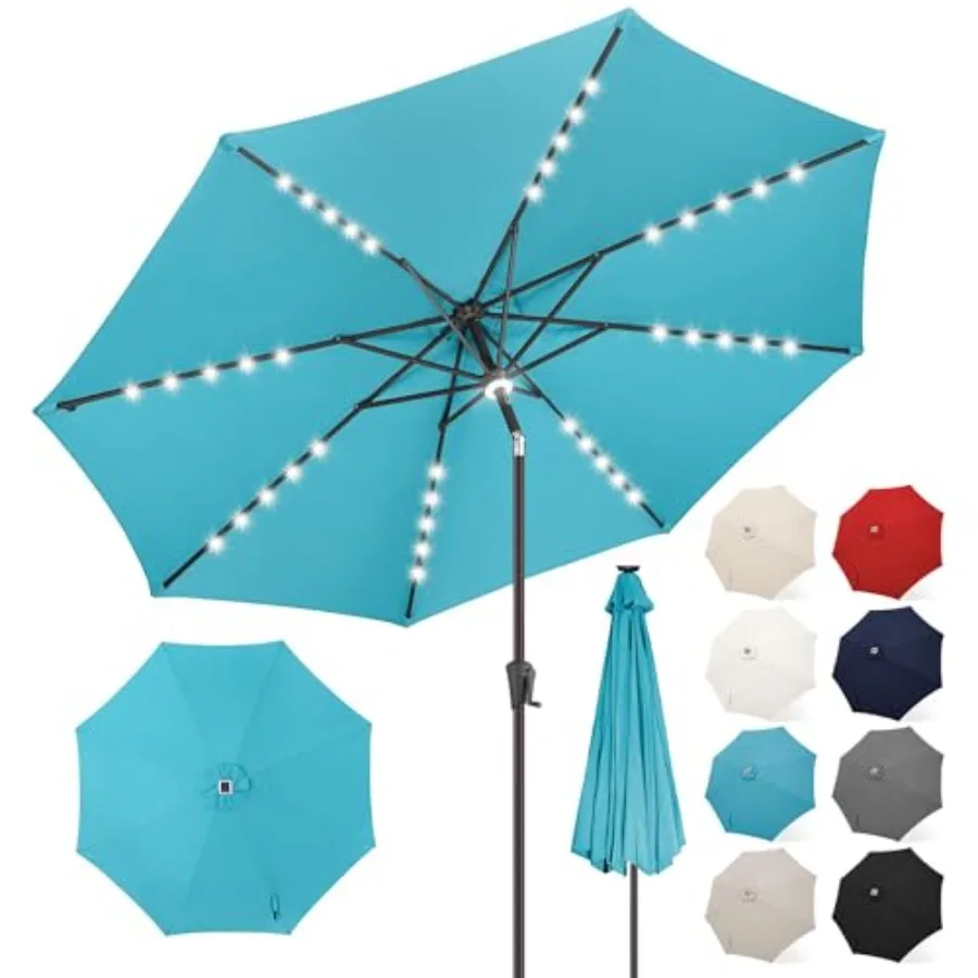 FLAMEandSHADE Outdoor Market Patio Table Umbrella with and Tilt LED LED 10Feet
FLAMEandSHADE Outdoor Market Patio Table Umbrella with and Tilt LED LED 10Feet