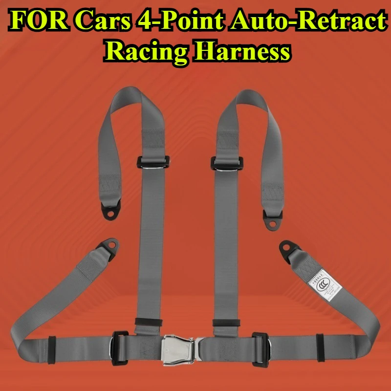 FOR Cars 4-Point Auto-Retract Racing Harness – Quick-Release Emergency Lock Seat Belt System Track Safety Upgrade Accessories
FOR Cars 4-Point Auto-Retract Racing Harness – Quick-Release Emergency Lock Seat Belt System Track Safety Upgrade Accessories