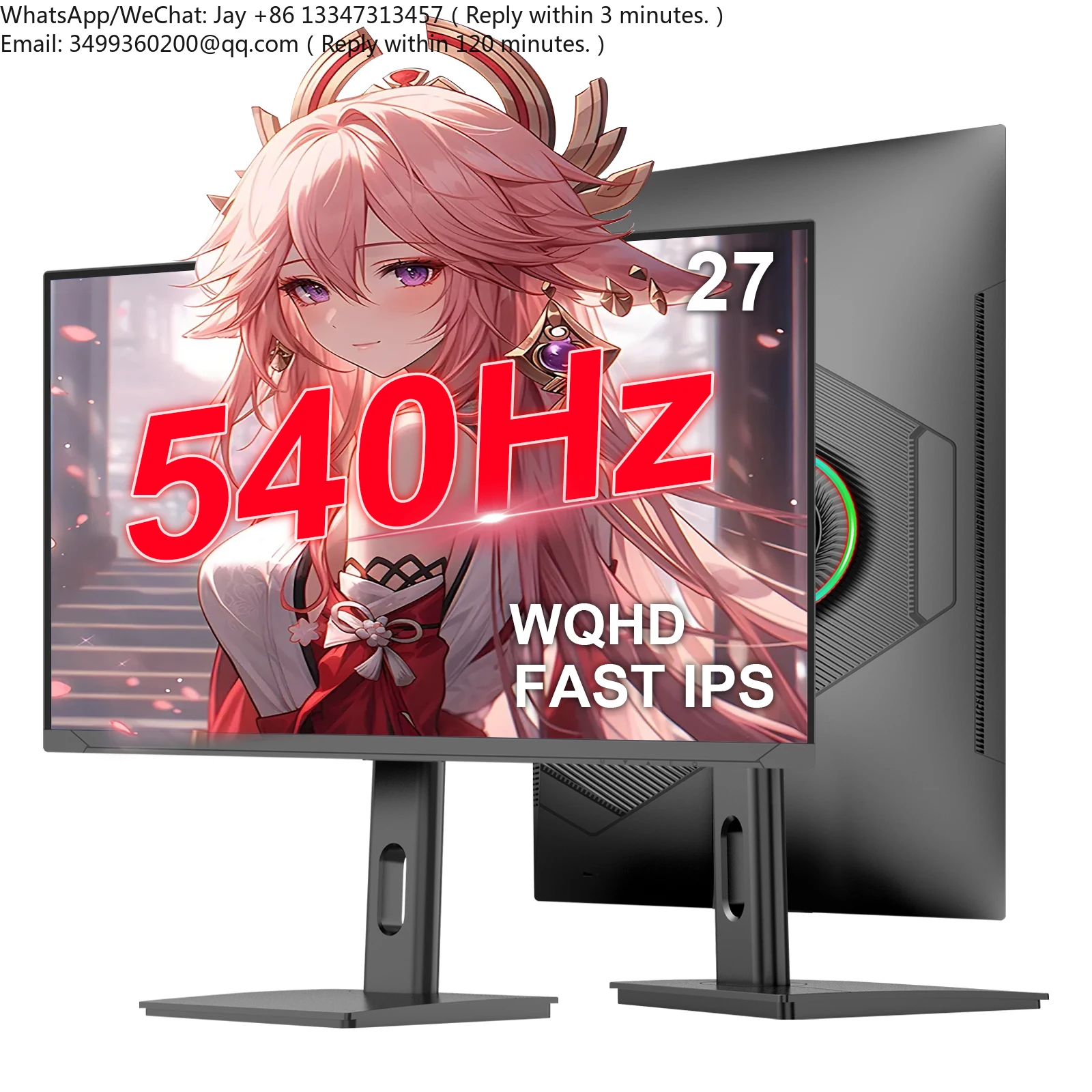 540Hz 380HZ 240HZ High Refresh Rate Gaming PC Monitor 27 Inch 5K/4K/2K Frameless 100%sRGB Low Blue Light LED LCD DP Desktop
540Hz 380HZ 240HZ High Refresh Rate Gaming PC Monitor 27 Inch 5K/4K/2K Frameless 100%sRGB Low Blue Light LED LCD DP Desktop