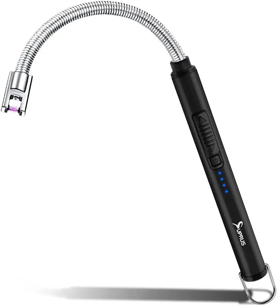 Электрическая зажигалка для свечей USB-C с гибким шлангом, ветрозащитная и безопасная для использования в помещении/на улице
Электрическая зажигалка для свечей USB-C с гибким шлангом, ветрозащитная и безопасная для использования в помещении/на улице