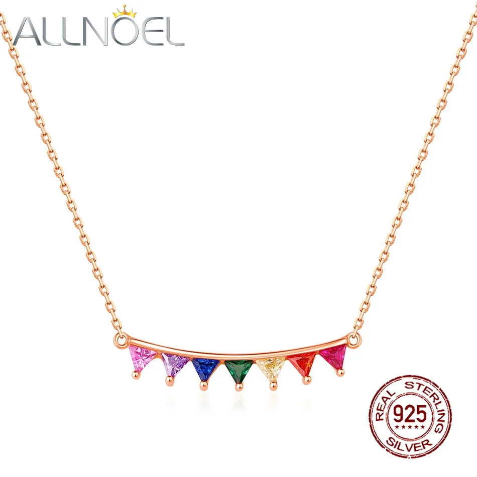 ALLNOEL 925 Sterling Silver Colorful Pennant Pendant Necklace for Women Girls Zircon Necklaces Girls Party Holiday Jewelry Gift
ALLNOEL 925 Sterling Silver Colorful Pennant Pendant Necklace for Women Girls Zircon Necklaces Girls Party Holiday Jewelry Gift