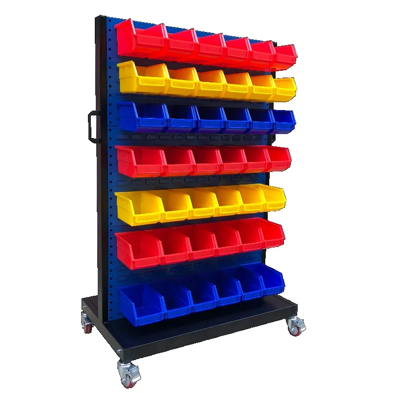 Parts box cart, screw holder, double-sided thickened storage rack, mobile tool classification and storage
Parts box cart, screw holder, double-sided thickened storage rack, mobile tool classification and storage